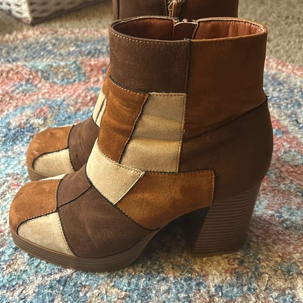 True craft wildflower patchwork boots